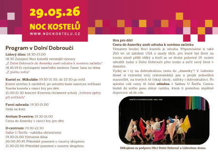 Noc kostelů 2026